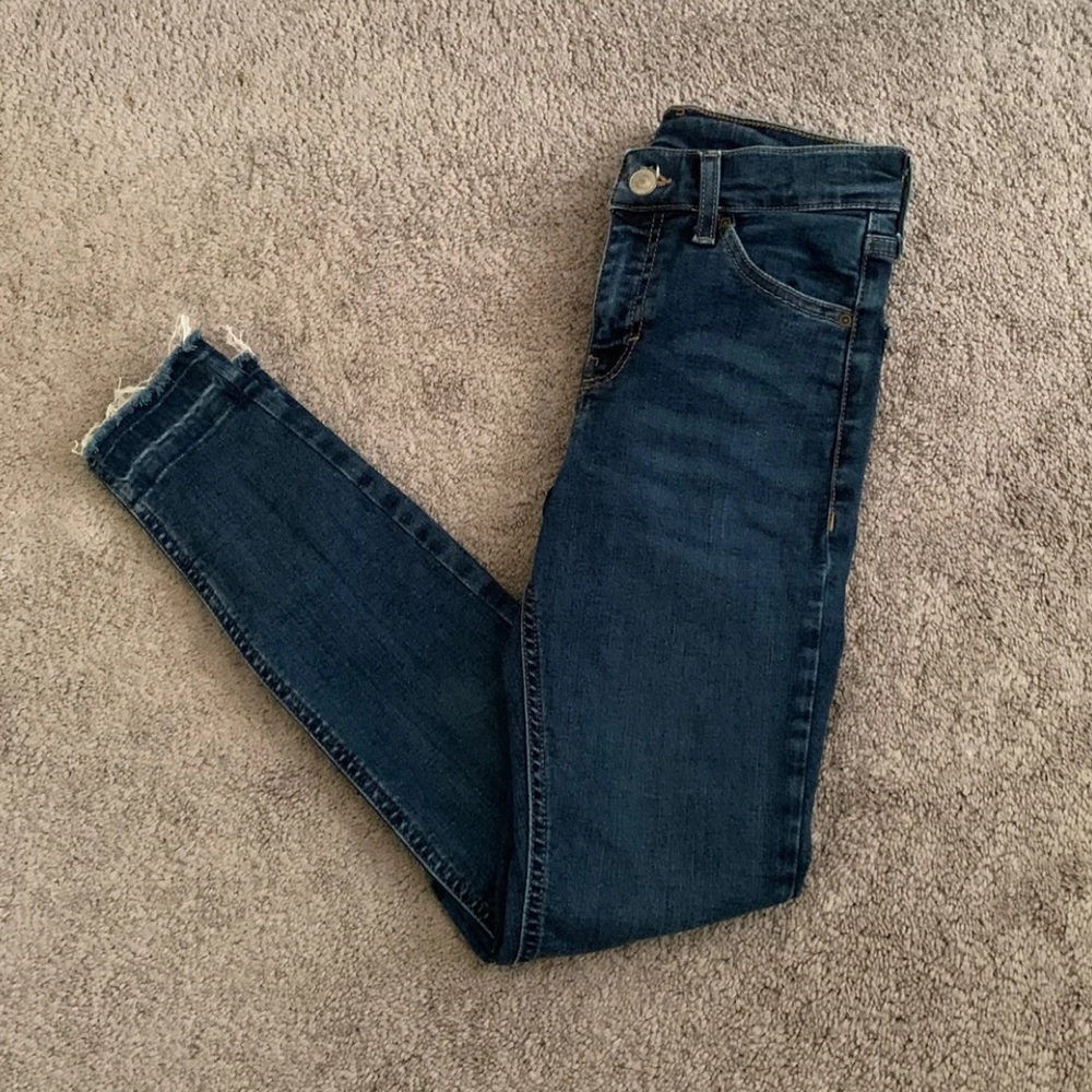 Topshop jamie step hem jeans